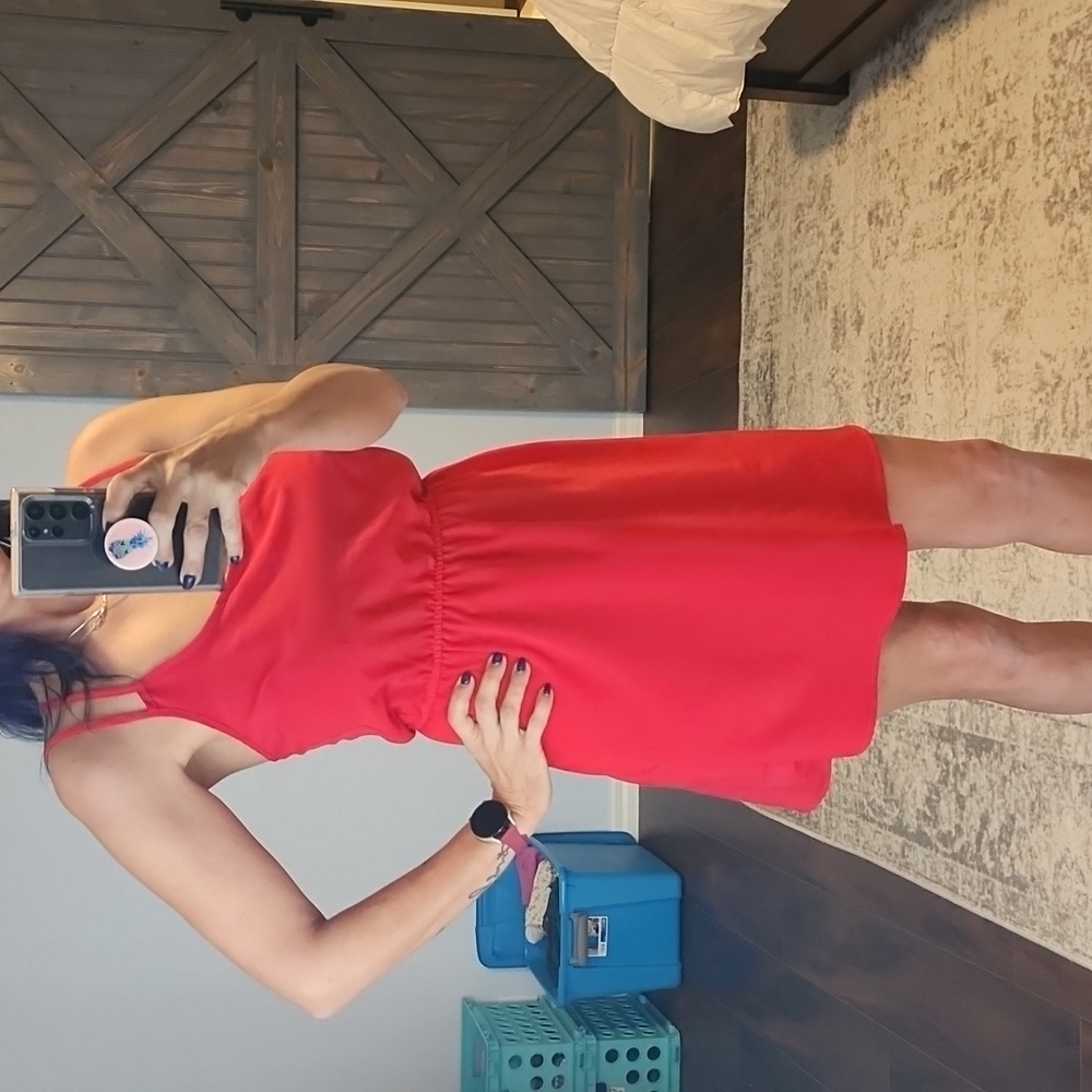 Red dress